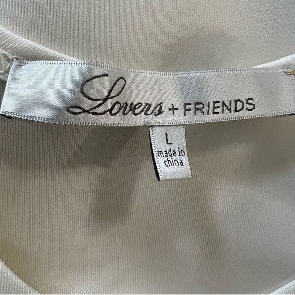 Lovers + Friends Stella Ivory Laser Cut‎ Dress -- L - Picture 14 of 16